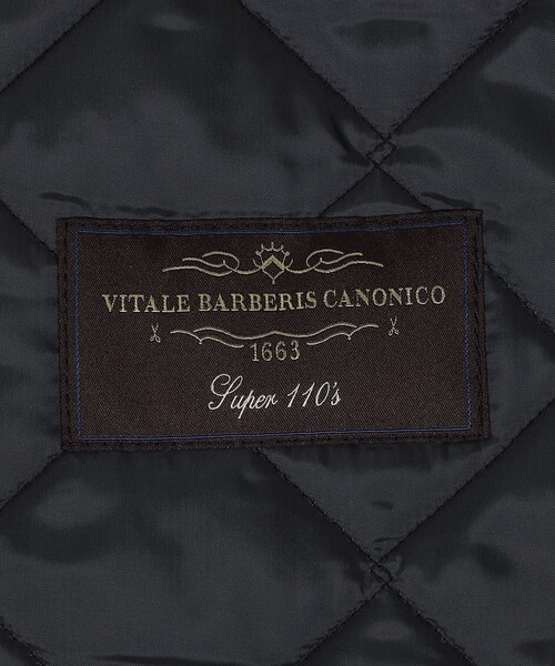 ブルゾン アウター 「別注」LAVENHAM DENHAM ウールキルティングブルゾン V.B.CANONICO メンズの画像