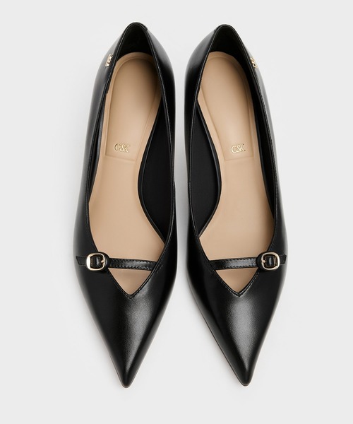 CHARLES ＆ KEITH（チャールズ&キース） パンプス レザーバックル