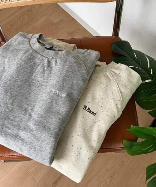 「BROKEN BASE」 スウェットカットソー LARGE アイボリー メンズ_画像3