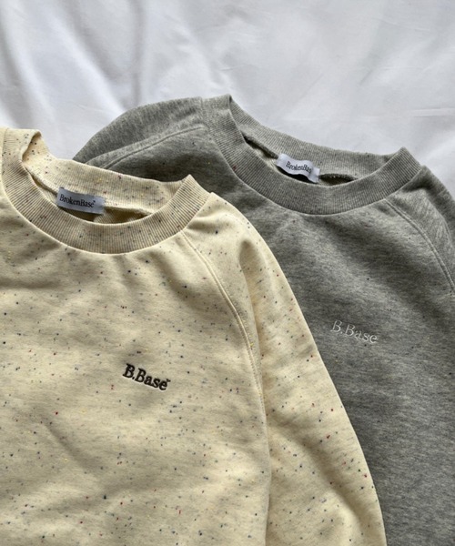 「BROKEN BASE」 スウェットカットソー LARGE アイボリー メンズ_画像4