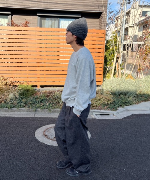 「BROKEN BASE」 スウェットカットソー LARGE アイボリー メンズ_画像8