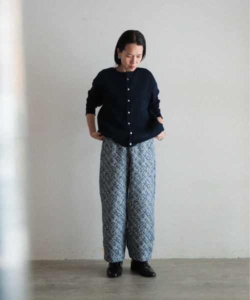 「FIL DE FER」 カーディガン FREE ネイビー レディース_画像2