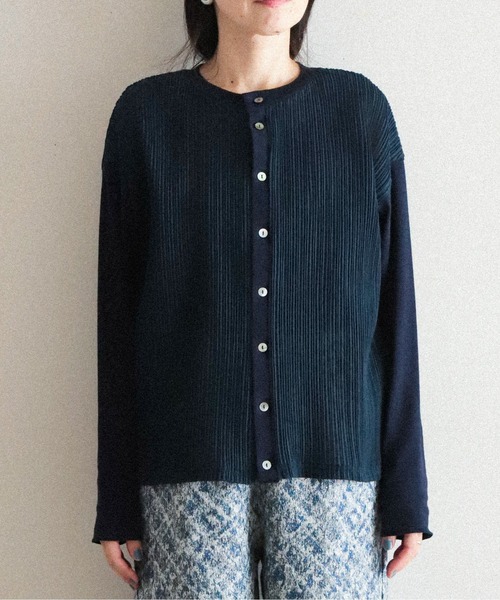 「FIL DE FER」 カーディガン FREE ネイビー レディース_画像5