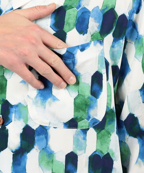 「m's braque」 半袖シャツ 38 ブルー系その他 メンズ_画像9