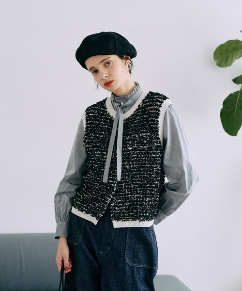 LA MARINE FRANCAISE（マリンフランセーズ） ブラウス シャツ ボウタイ