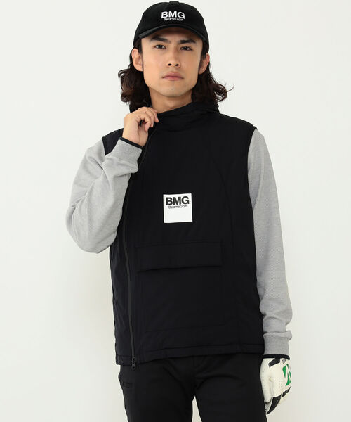BEAMS GOLF（ビームス ゴルフ） ベスト L ブラック メンズ : ZOZOTOWN