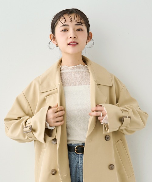 mil（ミル） トレンチコート コート ショート トレンチコート