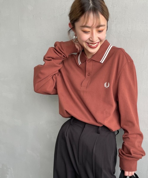 【WEB限定】FRED PERRYツインティップライン ロングスリーブポロシャツ WEB限定】[FRED PERRY/フレッドペリー] ツインティップライン ロング