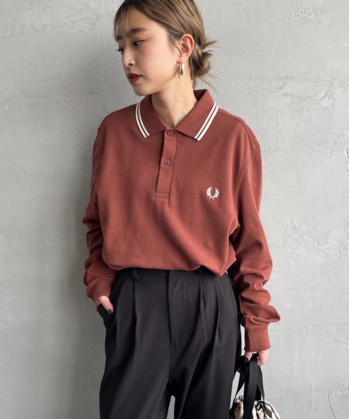 FRED PERRY ツインティップライン ワンポイントロゴ刺繍ポロシャツ FRED PERRY（フレッドペリー） ポロシャツ ポロ ツインティップライン