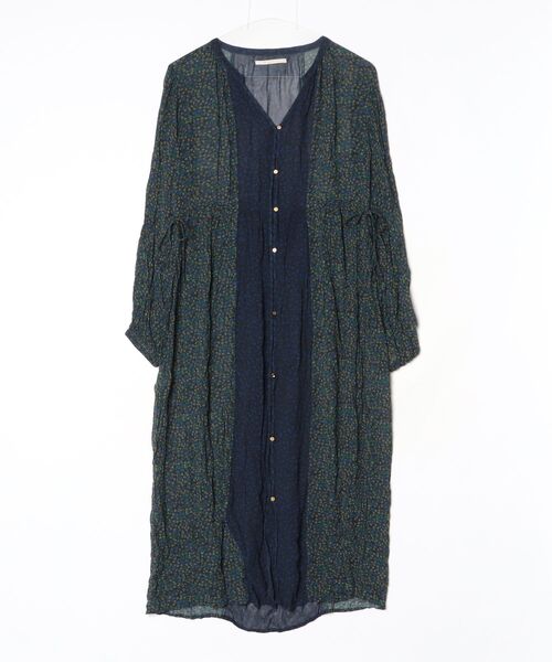 NE QUITTEZ PAS!（ヌキテパ） 長袖ワンピース - ネイビー レディース