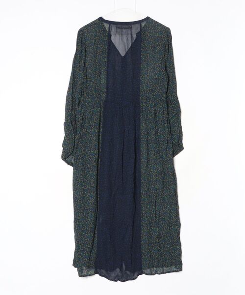 NE QUITTEZ PAS!（ヌキテパ） 長袖ワンピース - ネイビー レディース