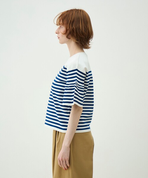 MACPHEE（マカフィー） ニット セーター フォームニット ベルスリーブ
