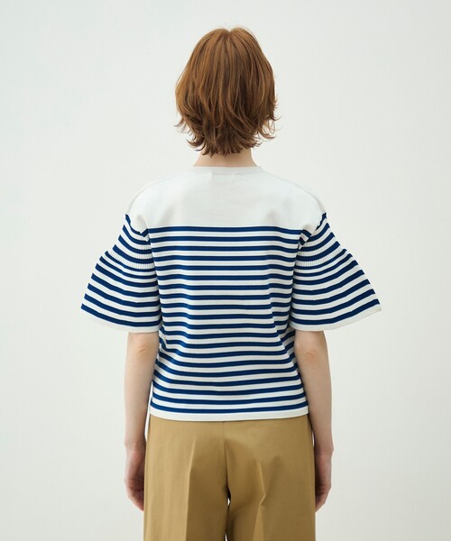 MACPHEE（マカフィー） ニット セーター フォームニット ベルスリーブ