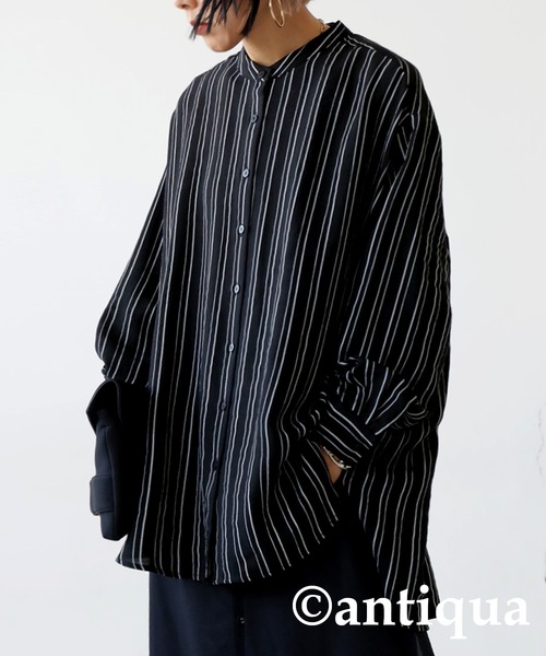 「antiqua」 長袖ブラウス FREE ブラック レディース_画像7