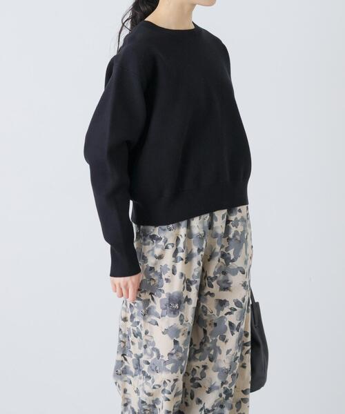 かぐれ ニット セーター コットンカシミヤスムースプルオーバー