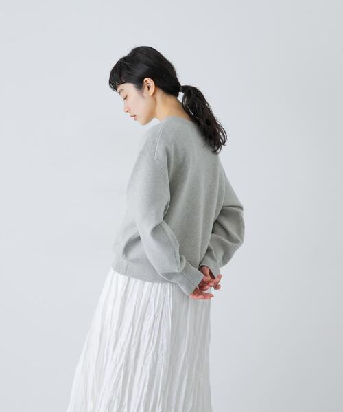 かぐれ ニット セーター コットンカシミヤスムースプルオーバー