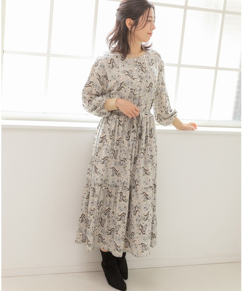「PREFERIR」 長袖ワンピース MEDIUM ブラック レディース_画像2