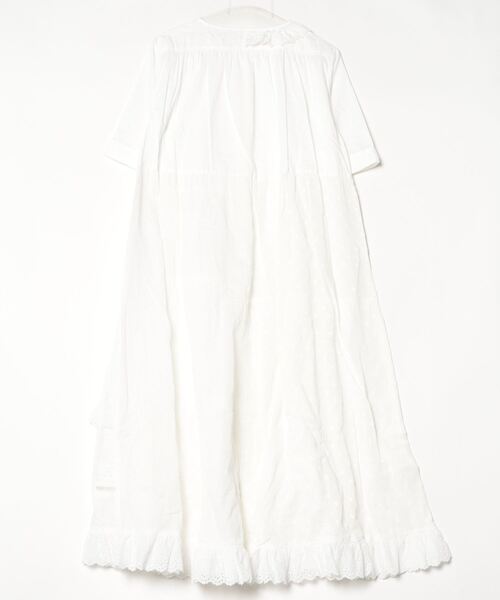「TORI-TO」 シャツワンピース ONE SIZE ホワイト レディースの画像
