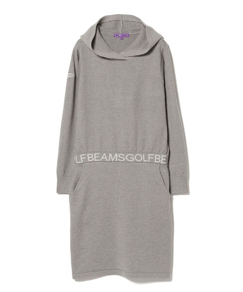 「BEAMS GOLF」 長袖ワンピース MEDIUM ネイビー レディースの画像
