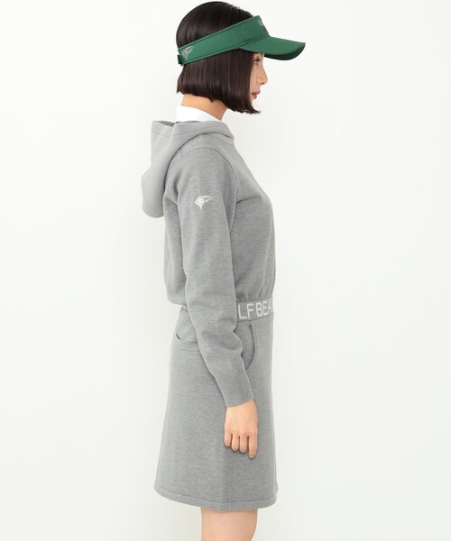 「BEAMS GOLF」 長袖ワンピース MEDIUM ネイビー レディースの画像