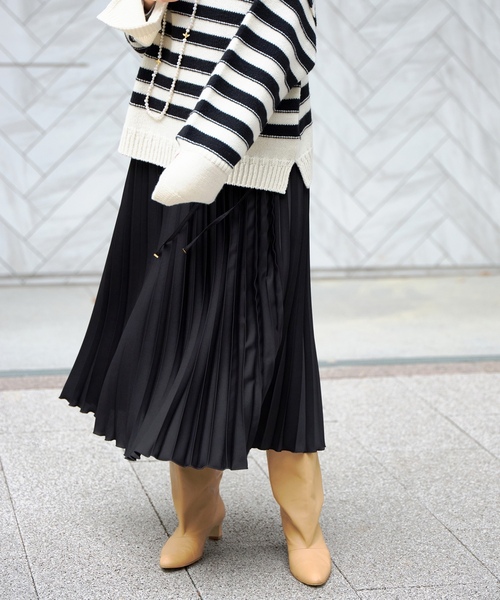 IENA（イエナ） プリーツスカート 38 グレー レディース : ZOZOTOWN