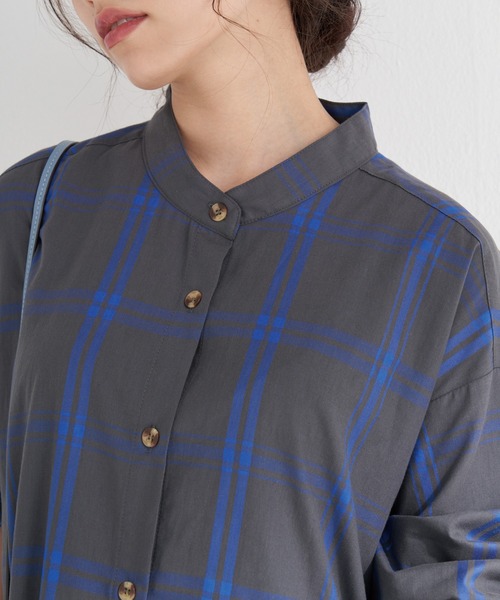 「LAVEANGE」 長袖ワンピース M ブラウン レディース_画像4