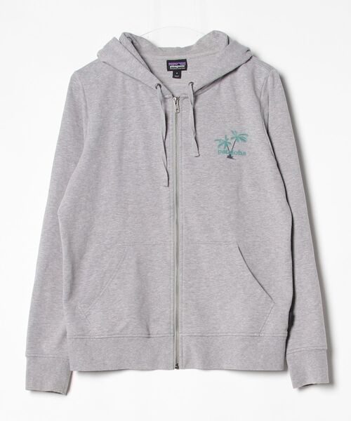 Patagonia パタゴニア XL パーカー ワンポイント オーバーサイズ patagonia（パタゴニア） ワンポイントジップアップパーカー S グレー