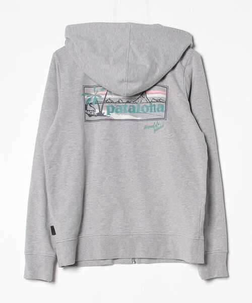 Patagonia パタゴニア XL パーカー ワンポイント オーバーサイズ patagonia（パタゴニア） ワンポイントジップアップパーカー S グレー