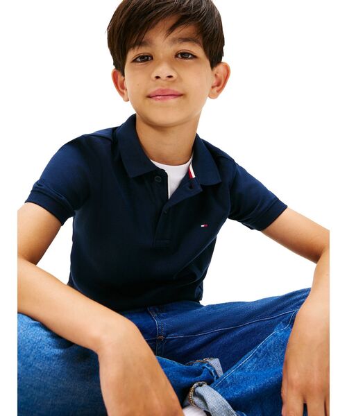 ポロシャツ BOYS インターロックショートスリーブポロシャツ キッズ 子供服の画像
