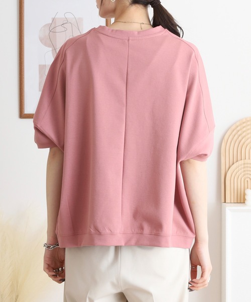 「EGLANTINE」 半袖カットソー 40 コーラル レディース_画像7