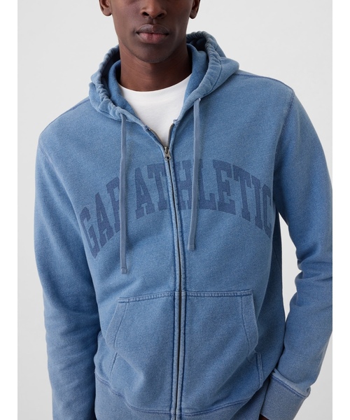 GAP（ギャップ） ジップアップパーカー L ライトインディゴブルー