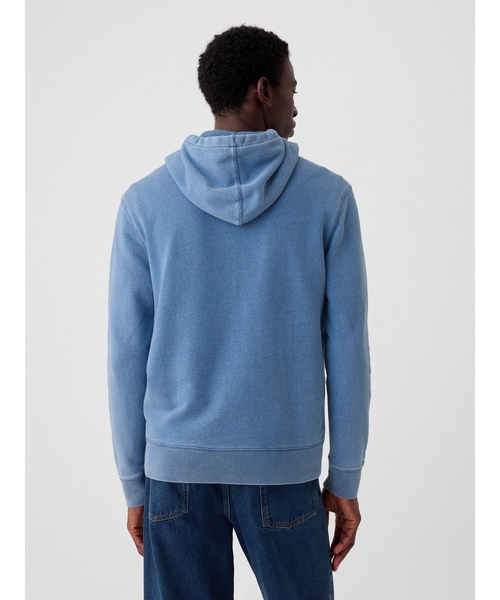 GAP（ギャップ） ジップアップパーカー L ライトインディゴブルー