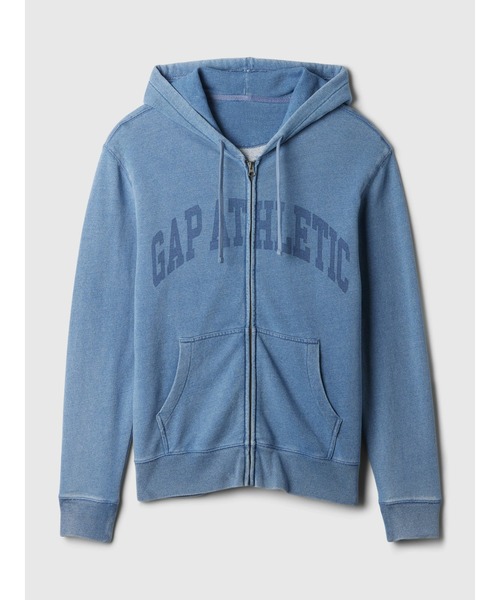 GAP（ギャップ） ジップアップパーカー L ライトインディゴブルー