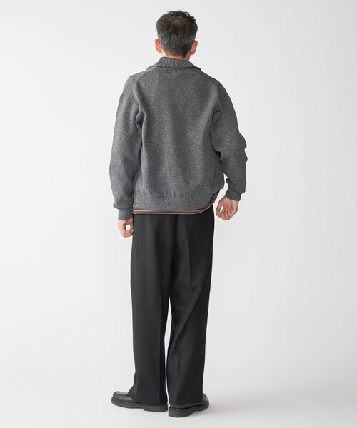 「SHIPS」 ニットカーディガン MEDIUM ダークグレー メンズ_画像6