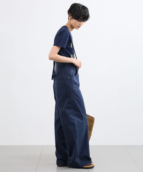 ワイドパンツ パンツ BARNYARDSTORM / サスペンダー / ライトチノパンツ レディースの画像