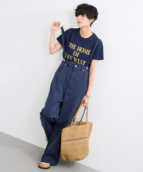 ワイドパンツ パンツ BARNYARDSTORM / サスペンダー / ライトチノパンツ レディースの画像