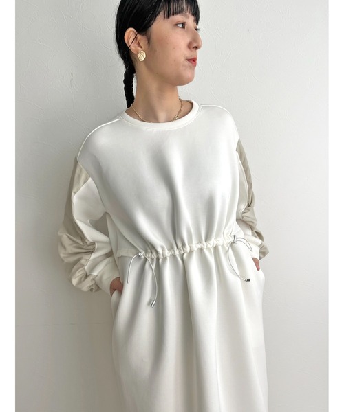 「LHELBIE」 長袖ワンピース M ブラック レディース_画像5