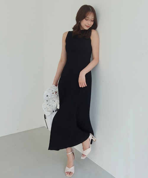 EIMY ISTOIRE（エイミーイストワール） ワンピース BACK RIBBON KNIT