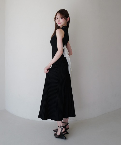 EIMY ISTOIRE（エイミーイストワール） ワンピース BACK RIBBON KNIT