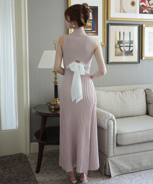EIMY ISTOIRE（エイミーイストワール） ワンピース BACK RIBBON KNIT
