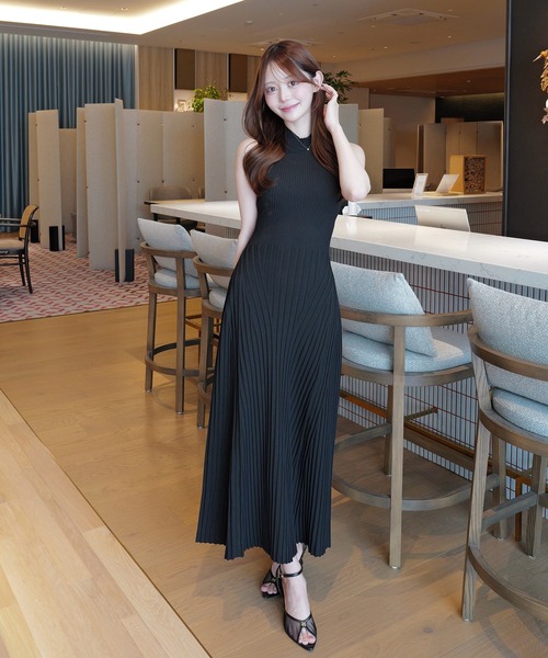 EIMY ISTOIRE（エイミーイストワール） ワンピース BACK RIBBON KNIT