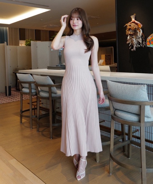 eimy istoire バックリボンワンピースS EIMY ISTOIRE（エイミーイストワール） ワンピース BACK RIBBON KNIT