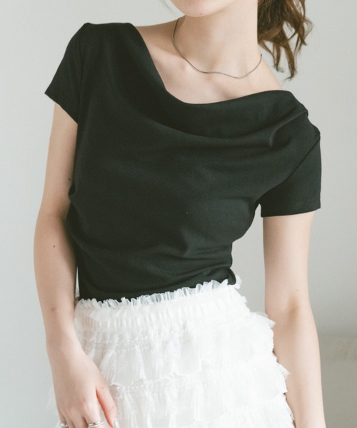 tシャツ 半袖 フィットドレープカットソー レディース | VANNIE U