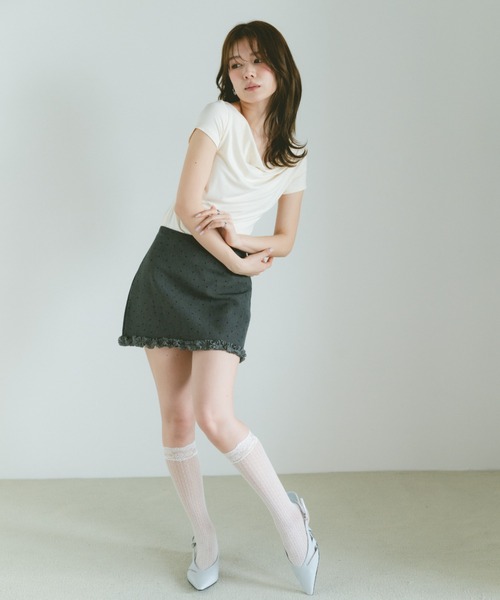 tシャツ 半袖 フィットドレープカットソー レディース | VANNIE U | 09