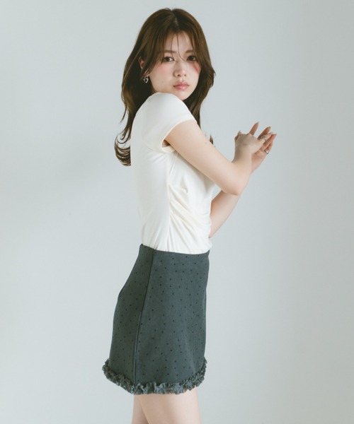 tシャツ 半袖 フィットドレープカットソー レディース | VANNIE U | 07