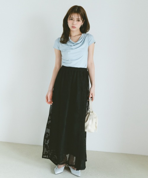 tシャツ 半袖 フィットドレープカットソー レディース | VANNIE U | 19