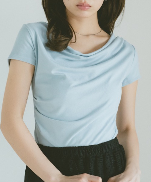 tシャツ 半袖 フィットドレープカットソー レディース | VANNIE U | 14