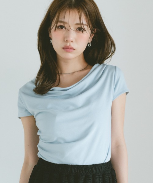tシャツ 半袖 フィットドレープカットソー レディース | VANNIE U | 15