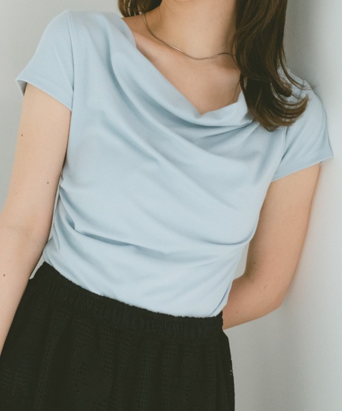 tシャツ 半袖 フィットドレープカットソー レディース | VANNIE U | 16