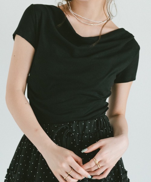 tシャツ 半袖 フィットドレープカットソー レディース | VANNIE U | 22